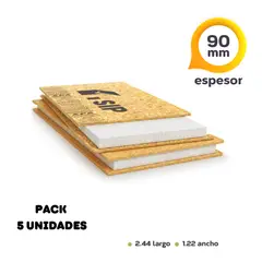 GENERICO - Pack 5 Panel SIP 90 mm OSB - OSB