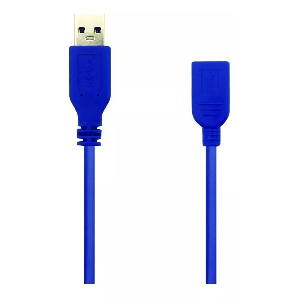 GENERICO - Cable Alargador Usb 3.0 Extensión Con Filtro M H 1.5 Mts Color Azul