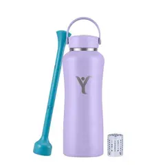 Dyln - Botella Térmica 32oz 946ml Lavanda - Con filtro difusor