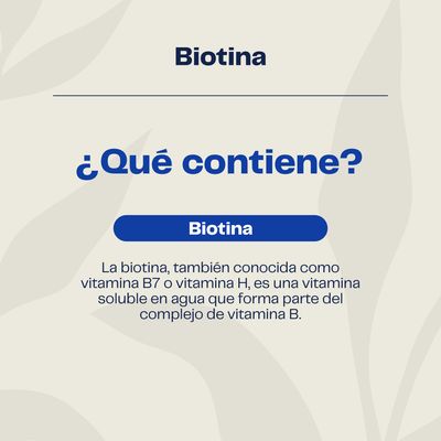 Imagen 2 del producto Biotina 150mcg 60 Cápsulas - Uñas Piel Cabello -
