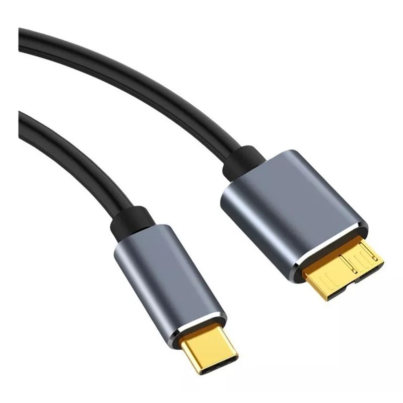 GENERICO - Cable Datos Usb C 3.0 - Usb Micro B Disco Duro Hdd / Ssd 2m