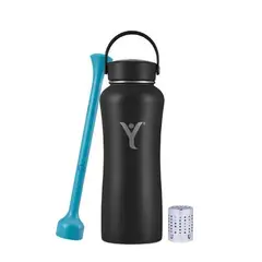 Dyln - Botella Térmica 32oz 946ml Negro - Con filtro difusor