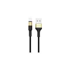 GENERICO - Cable De Carga Para iPhone 3 Metros Reforzado Carplay negro dorado