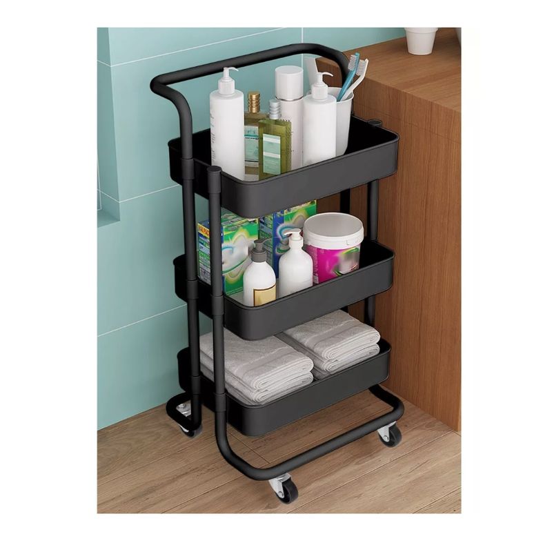 GENERICO - Carro Organizador Mueble Estante De Almacenamiento 3 Niveles
