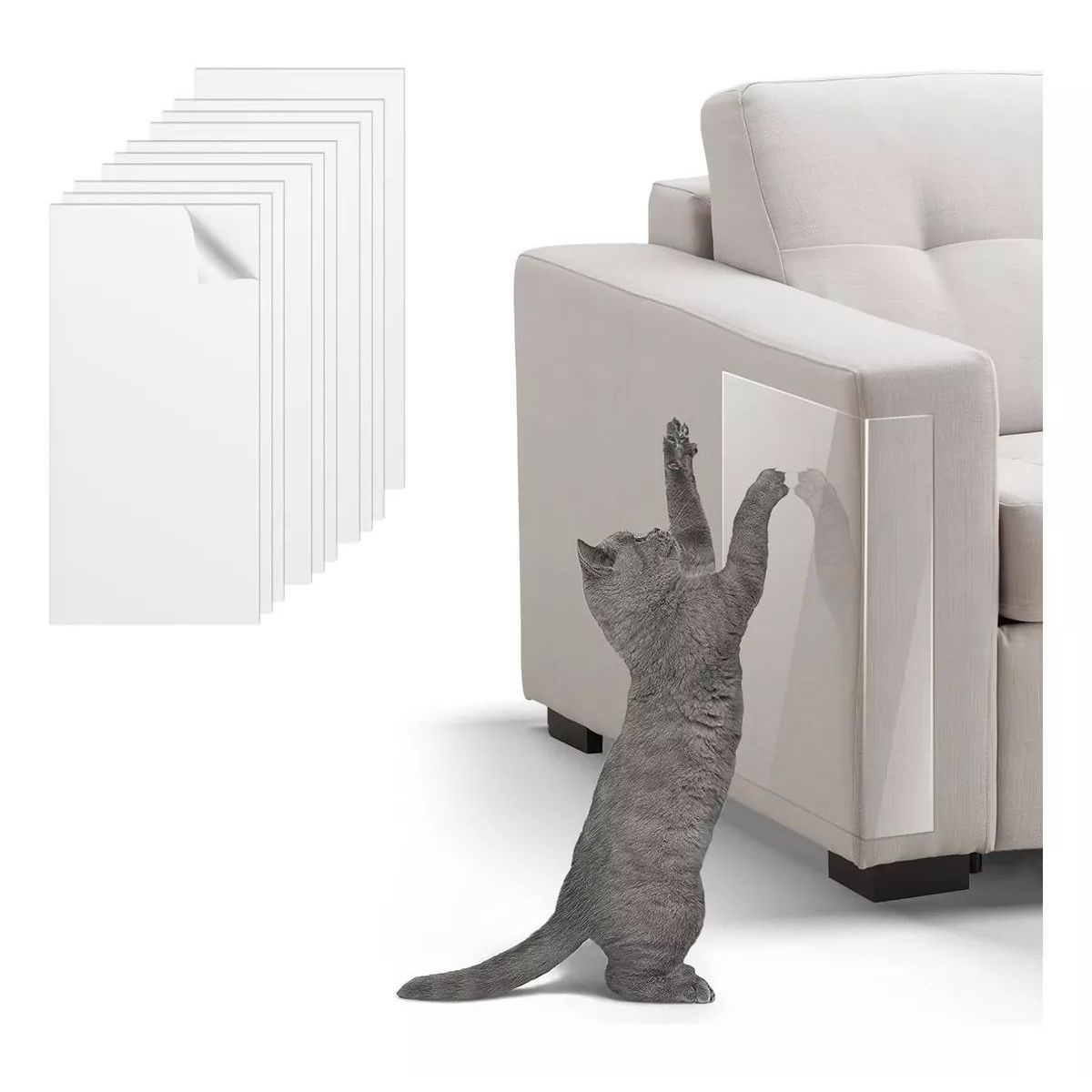 KUANGYE - Protector Muebles 12 Cintas Antiarañazos Gatos Sofa Sillón
