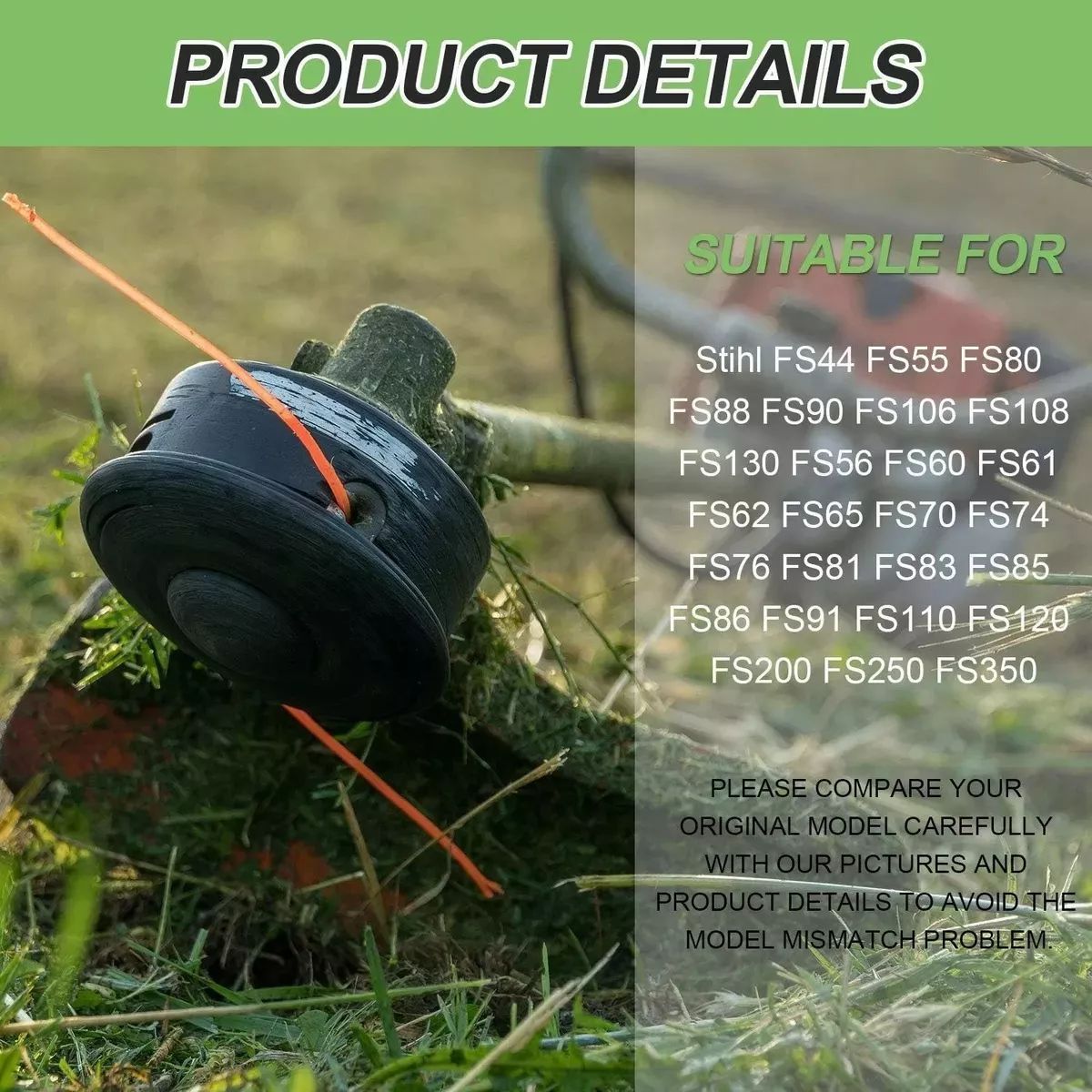 KUANGYE - 4 X Ojal Ojillo Cabezal Para Sthil Fs120 Fs200 Fs250 Fs350