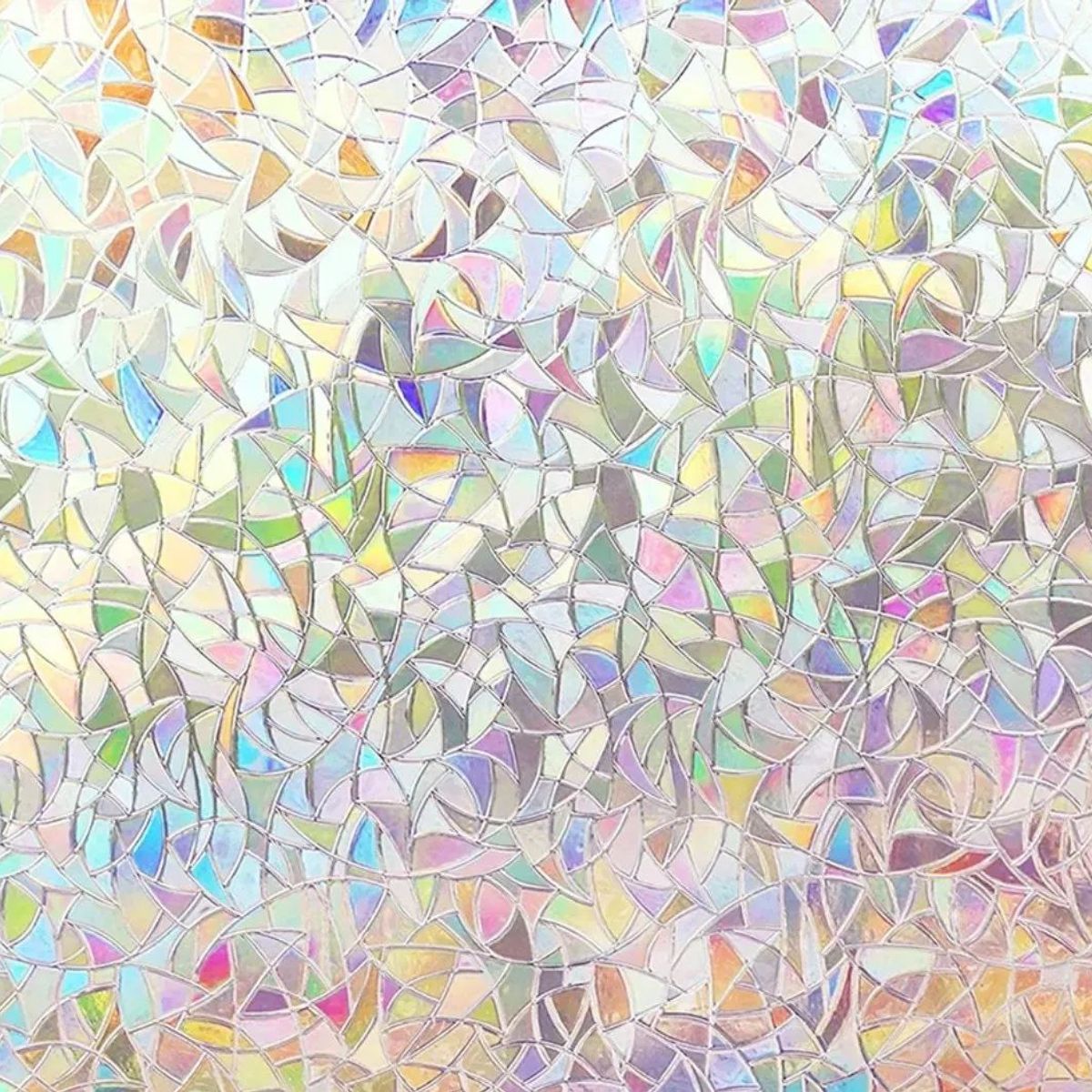 KUANGYE - 45x200 Pegatina Vinilo Película Privacidad Ventana Arcoíris