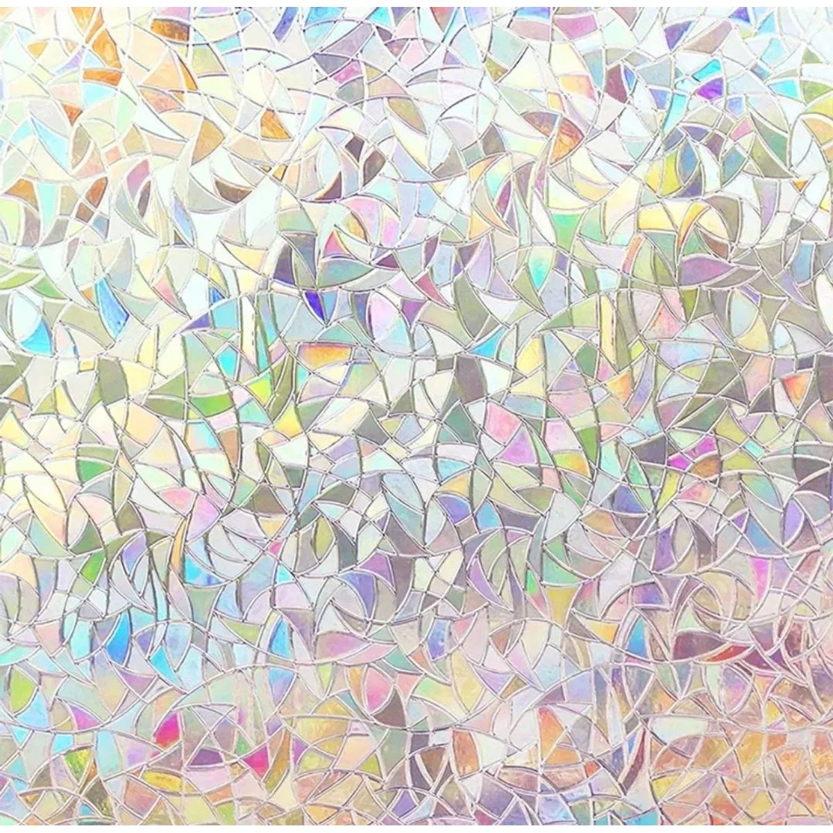 KUANGYE - 45x200 Pegatina Vinilo Película Privacidad Ventana Arcoíris