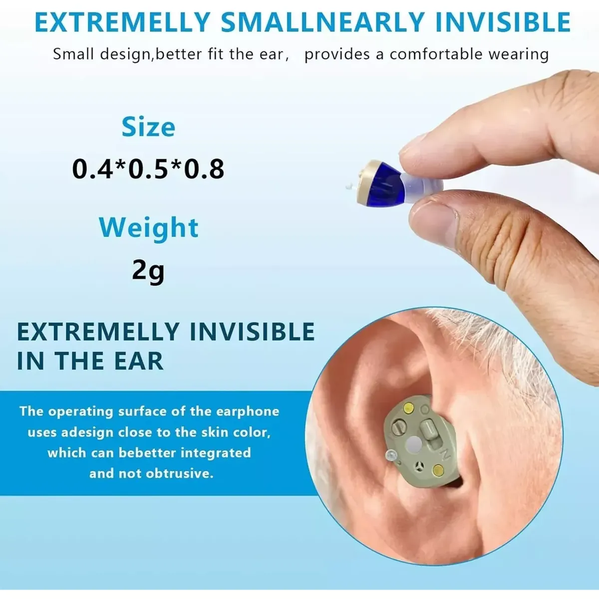 KUANGYE - Audífono Para Sordera - Perdida Severa De Audición