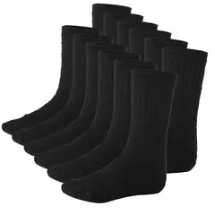 EVERSO - 12pares Calcetin Mujer Bambu Diabetico Sin Costuras negros