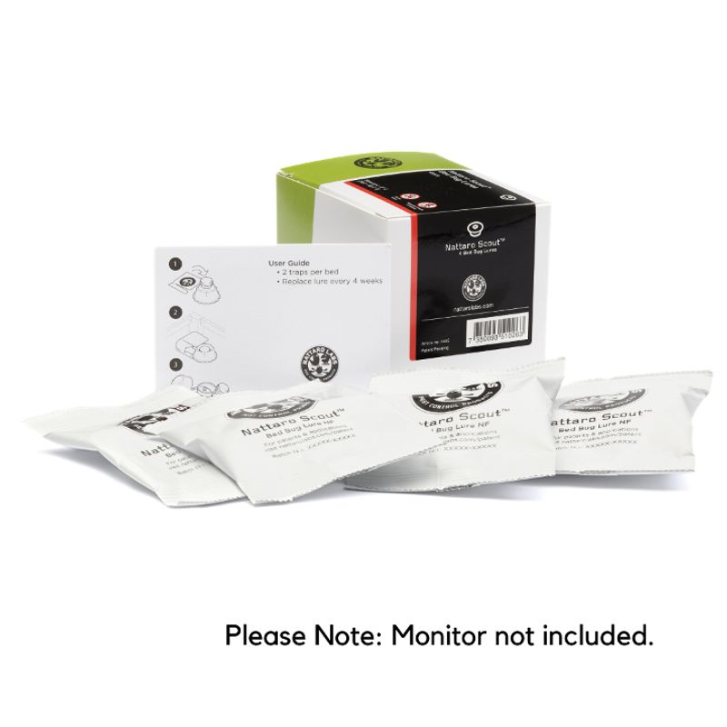 NATTARO LABS - Nattaro Scout ® Pack 4 Señuelos - Control de Chinches de Cama