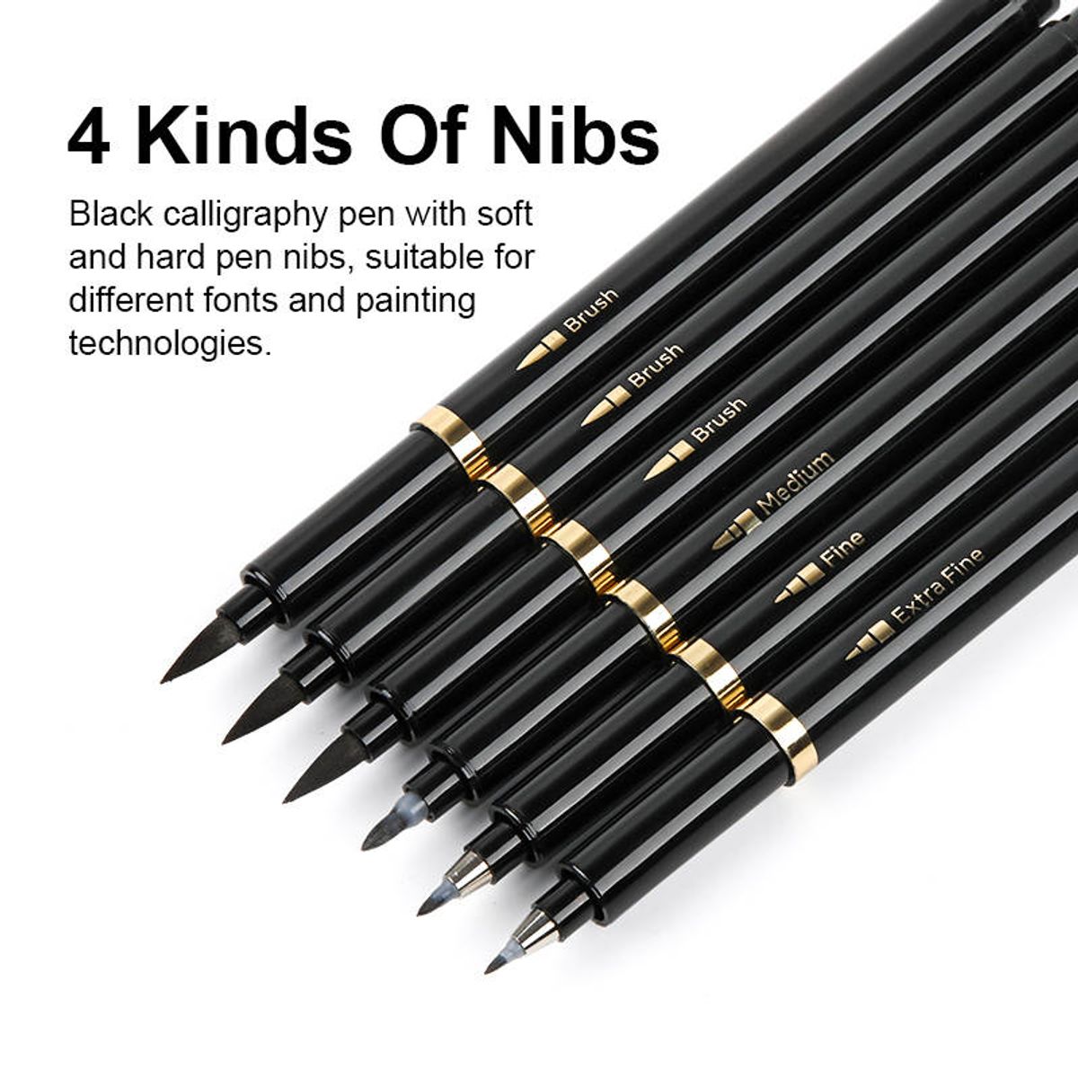 GENERICO - Marcadores Tiralíneas Lápices Set Caligrafía 6 Unidades