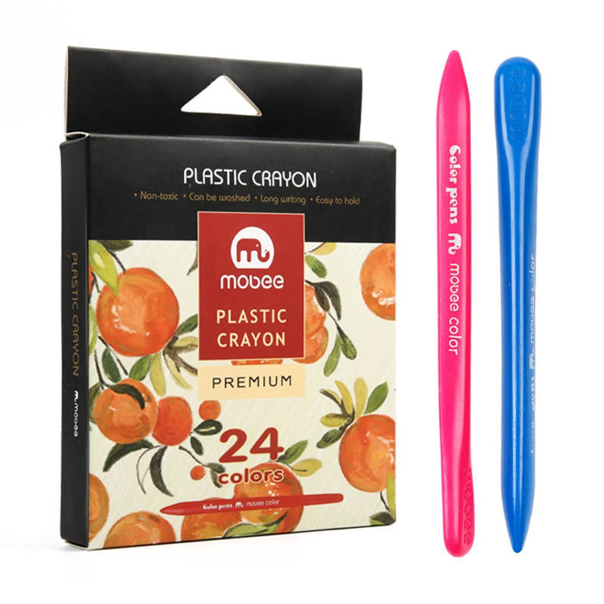 GENERICO - Lápices Crayola Cera Lavable Set 24 Colores Premium Infantil