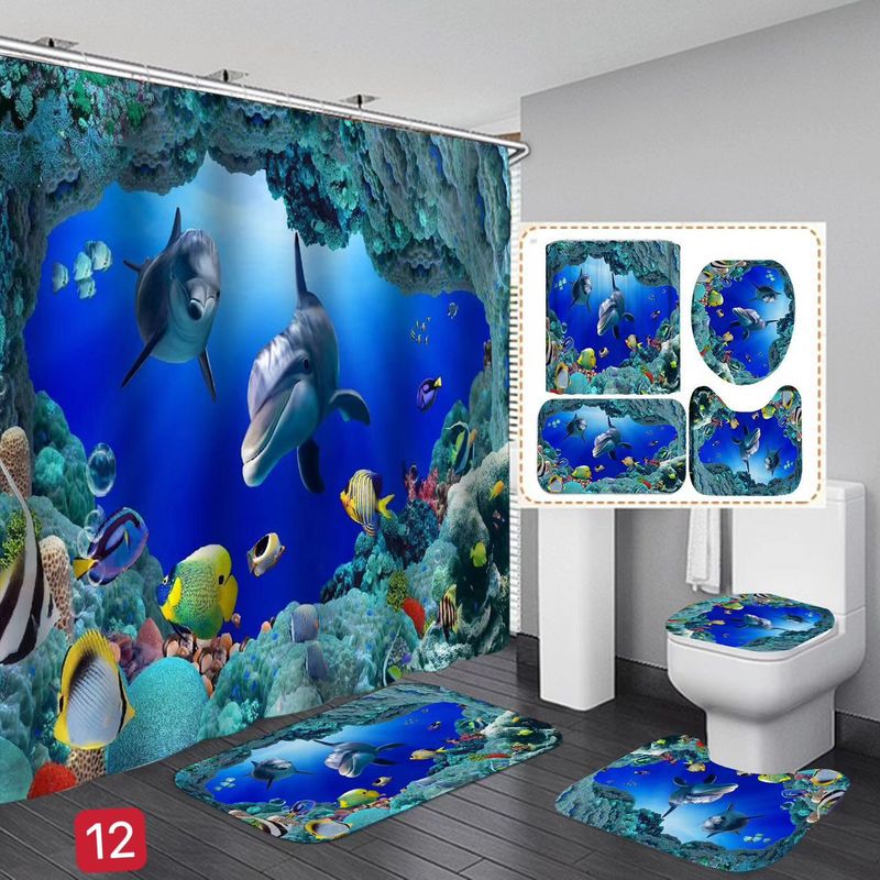GENERICO - JUEGO DE SET DE BAÑO COMPLETO 4 PIEZAS