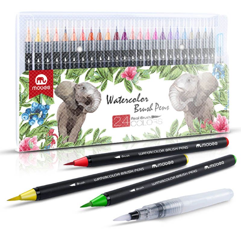 GENERICO - Set Lápices Acuarelables 24 Colores Premium Acuarela