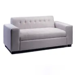 DISEÑOS VALESTRINI - SOFA TRES CUERPOS LINO GRIS CLARO