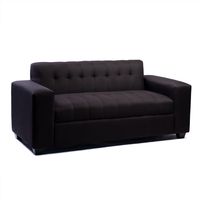 SOFA TRES CUERPOS LINO NEGRO