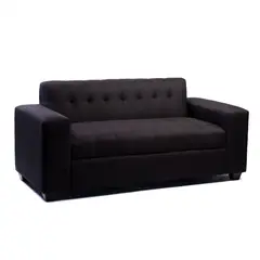 DISEÑOS VALESTRINI - SOFA TRES CUERPOS LINO NEGRO