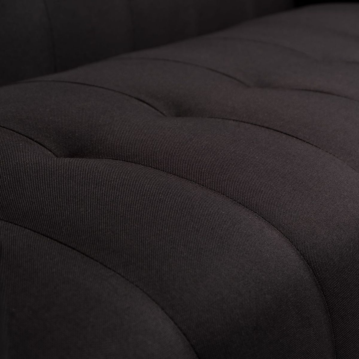 DISEÑOS VALESTRINI - SOFA TRES CUERPOS LINO NEGRO