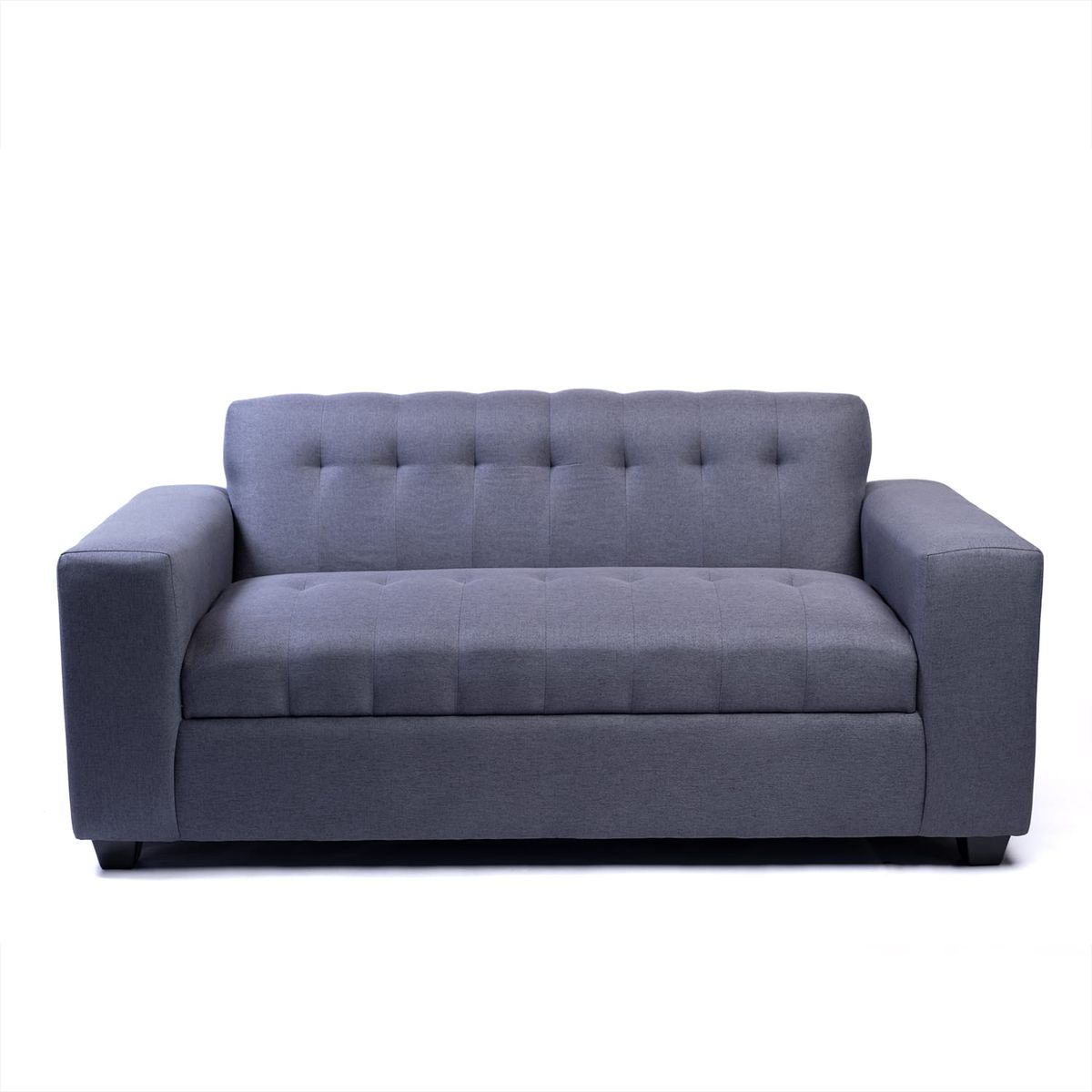 DISEÑOS VALESTRINI - SOFA DOS CUERPOS LINO GRIS OSCURO