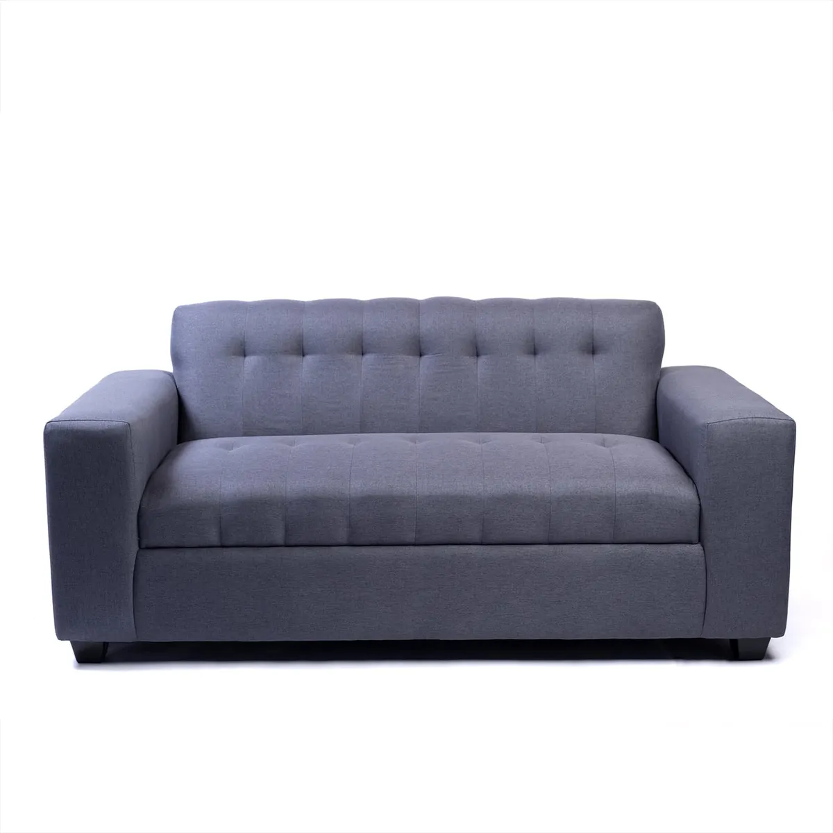 DISEÑOS VALESTRINI - SOFA DOS CUERPOS LINO GRIS OSCURO