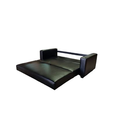 Imagen 2 del producto SOFA CAMA MULTIFUNCIONAL ECOCUERO NEGRO