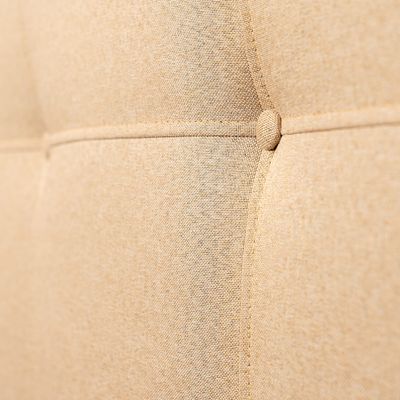 Imagen 2 del producto CAMA PLAZA Y MEDIA LINO BEIGE SIN COLCHON