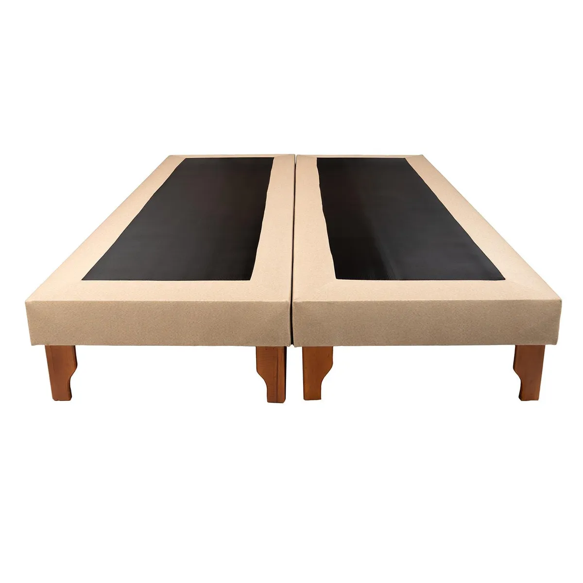 DISEÑOS VALESTRINI - BASE DOS PLAZAS LINO BEIGE