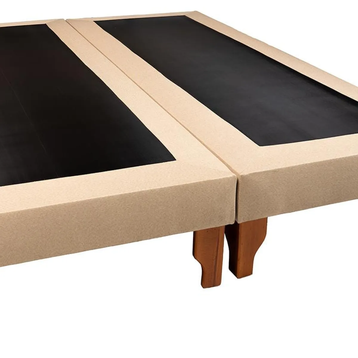 DISEÑOS VALESTRINI - BASE DOS PLAZAS LINO BEIGE