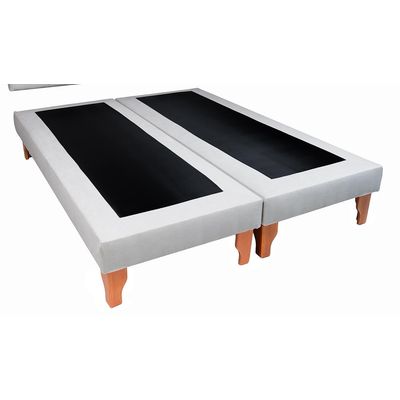 Imagen 2 del producto BASE DOS PLAZAS LINO GRIS CLARO