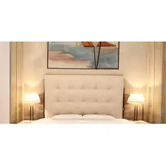 DISEÑOS VALESTRINI - RESPALDO DOS PLAZAS LINO BEIGE