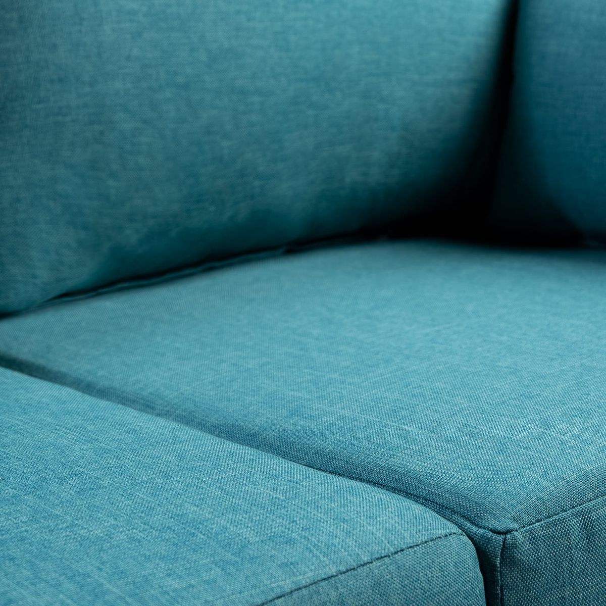 DISEÑOS VALESTRINI - SOFA STEFANNY EN LINO TURQUESA