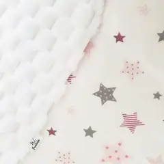 GENERICO - Frazada de Bebé Suave de Algodón 75 Cm X 75 Cm Estrellas Rosadas