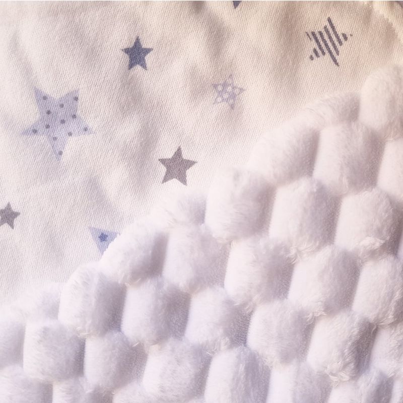 GENERICO - Frazada de Bebé Suave de Algodón 75 Cm X 75 Cm Estrellas Azules