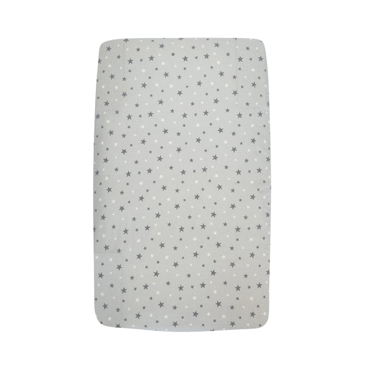 GENERICO - Sabana Moletón 100% Algodón para Colecho Mini Estrellas Gris