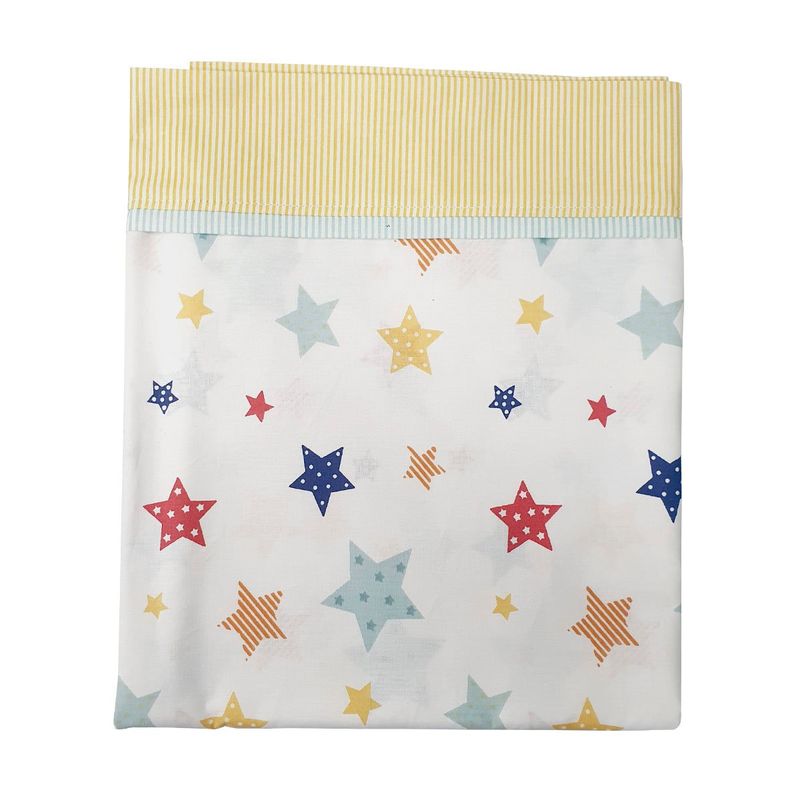 GENERICO - Set de Sábanas para Colecho 3 Piezas Diseño Estrellas Multicolor