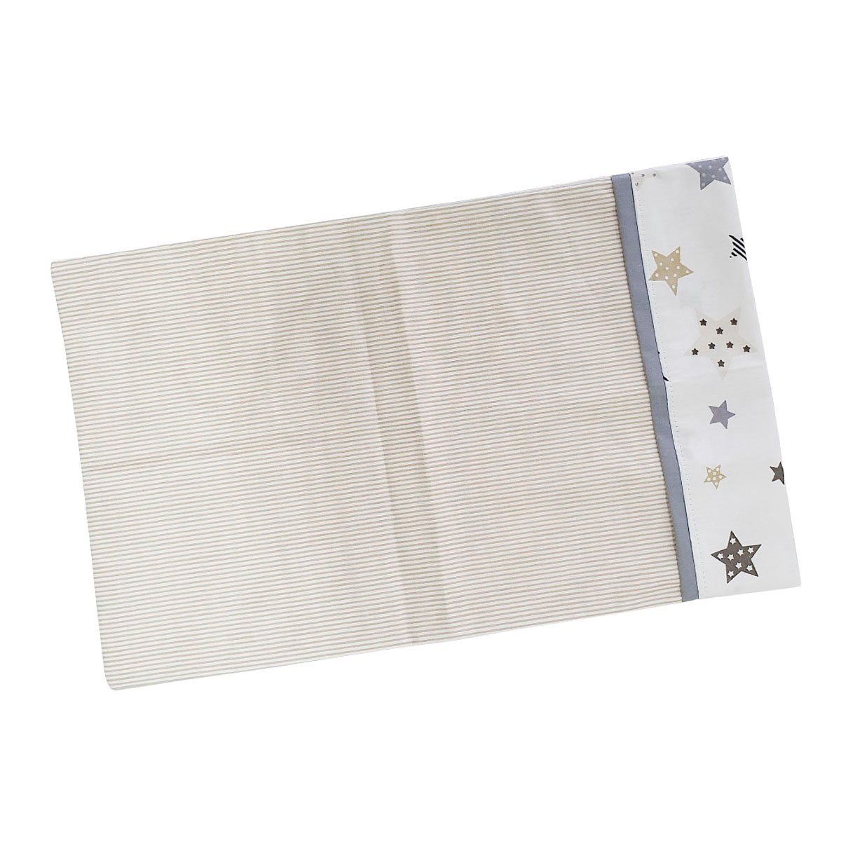GENERICO - Set de Sábanas para Colecho 3 Piezas Diseño Estrellas Beige