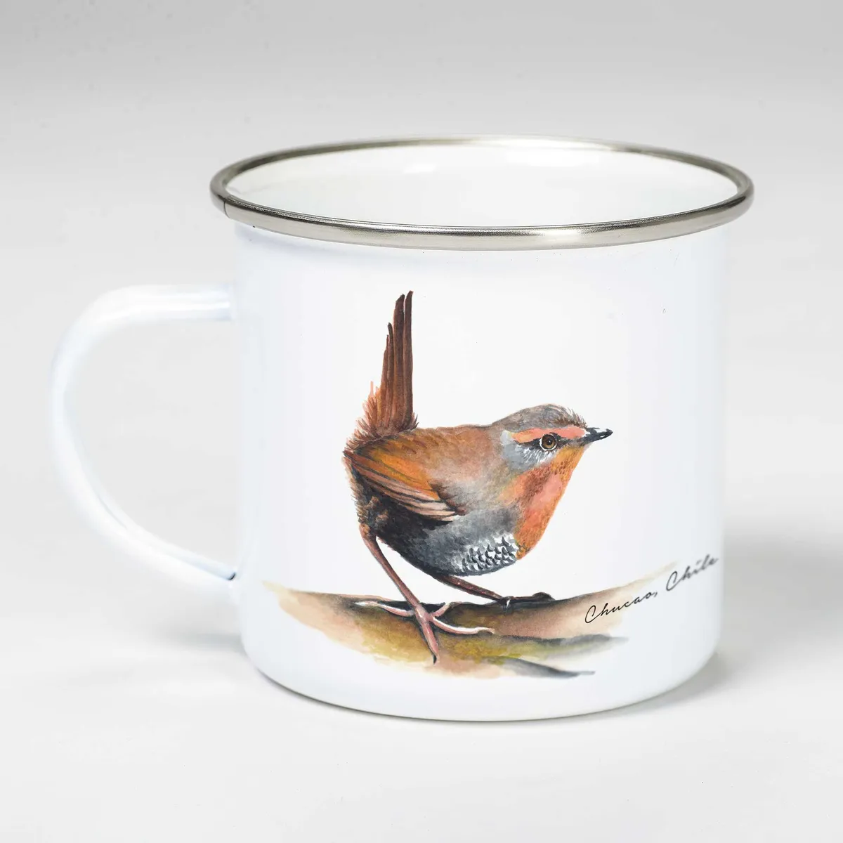 HOJA DE PARRA - Tazón Vintage, Hoja de Parra, Blanco, Chucao, 300 ml.