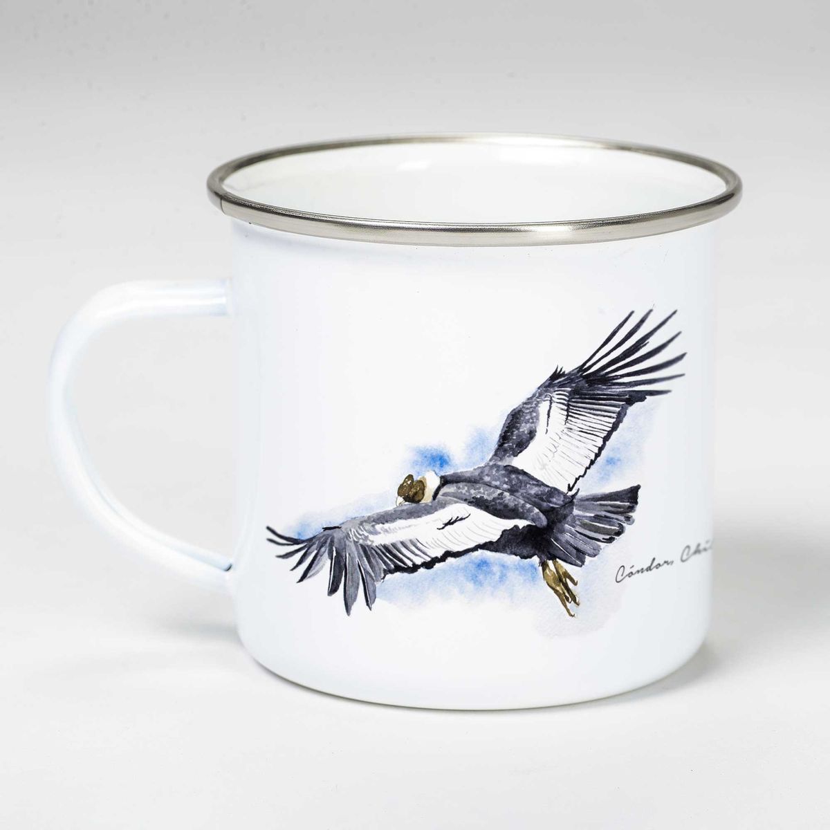 HOJA DE PARRA - Tazón Vintage, Hoja de Parra, Blanco, Cóndor, 300 ml.