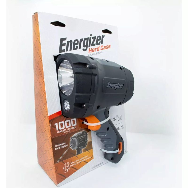 ENERGIZER - Foco Energizer Hard Case Recargable 1000 Lumens