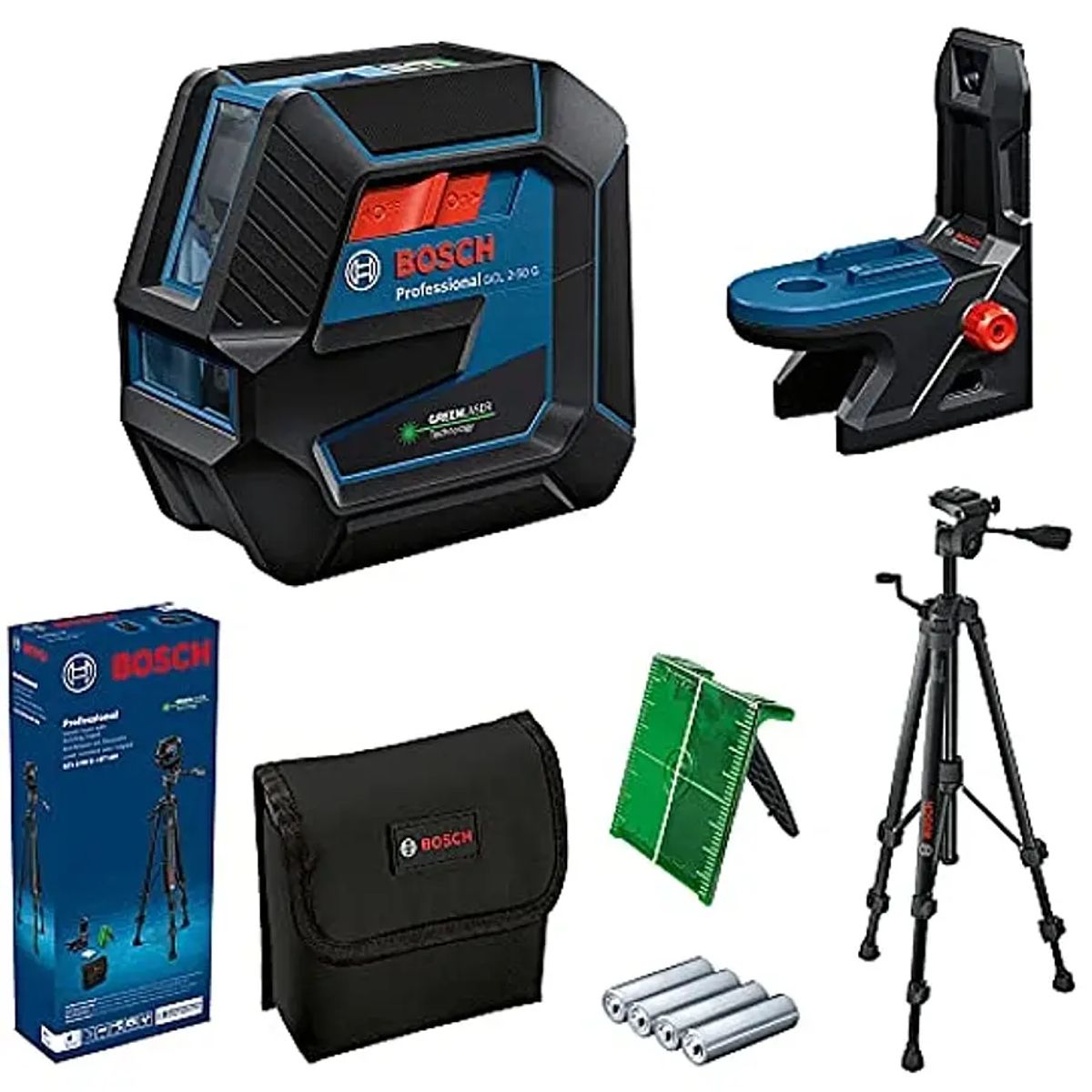 BOSCH - NIVEL LASER BOSCH GCL 2-50G + BASE RM10 Y TRÍPODE