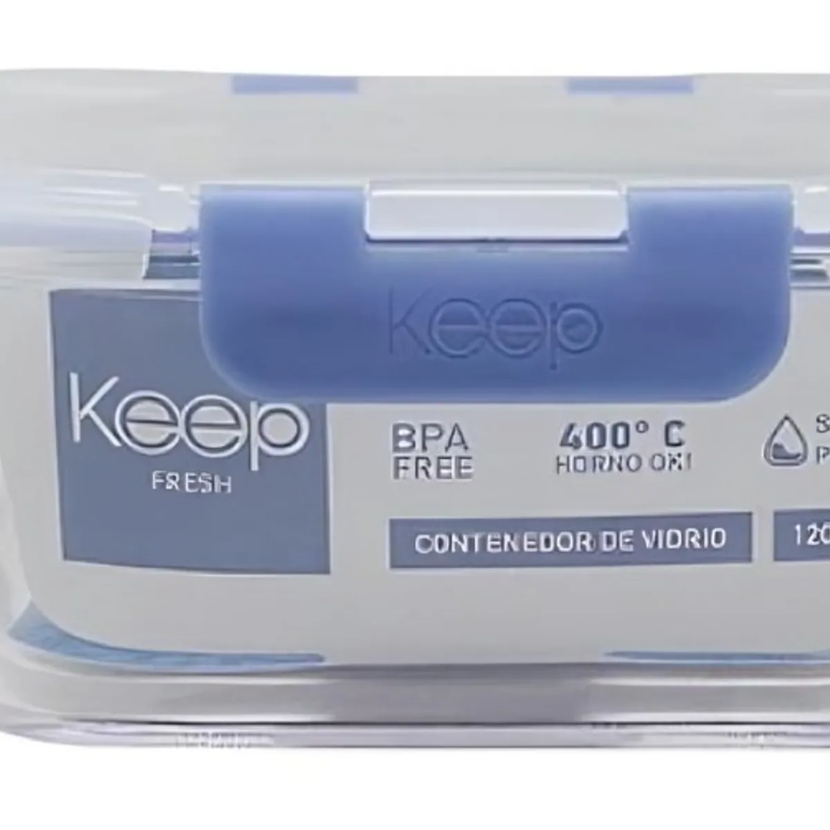 KEEP - HERMETICO CUADRADO 2200ML GLASS KEEP MORADO