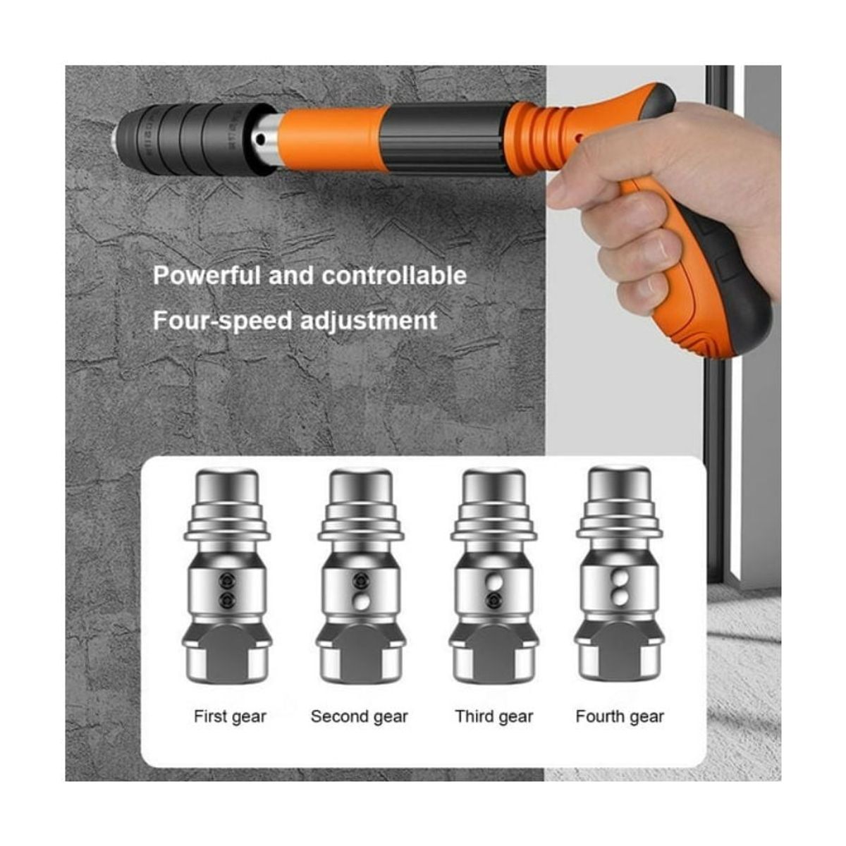 GENERICO - Pistola Herramienta Remachadora Manual Fijación De Clavos