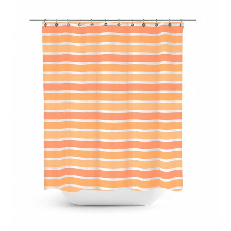 ASPEN - Set Cortina De Baño Forro Fiona Naranja 180 X 180 Cm