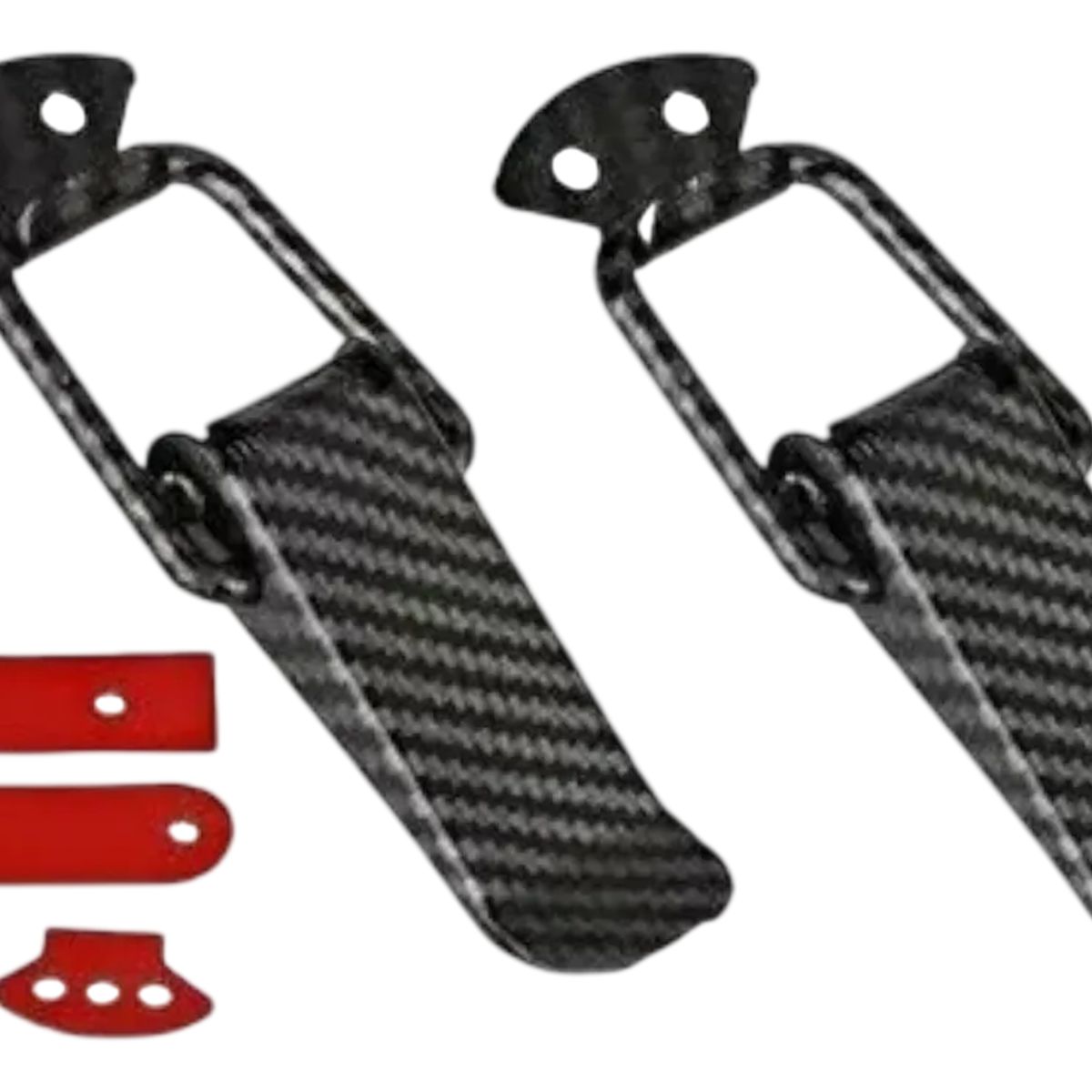 GENERICO - Clip Sujetador De Parachoques Auto Fibra Carbono Grande