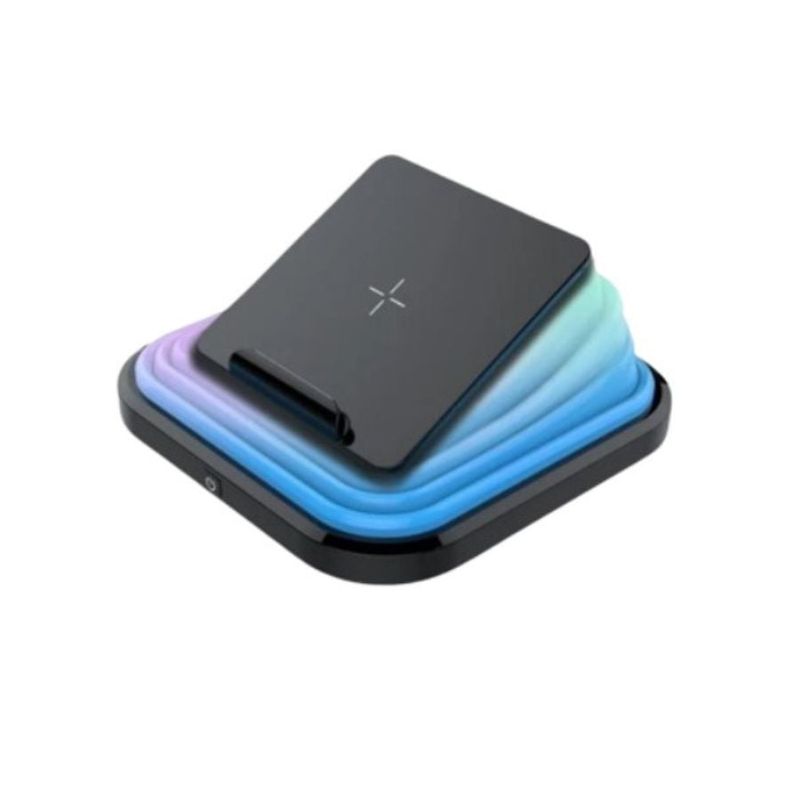 GENERICO - Cargador Soporte Inalámbrico Para Celular Led Retractil
