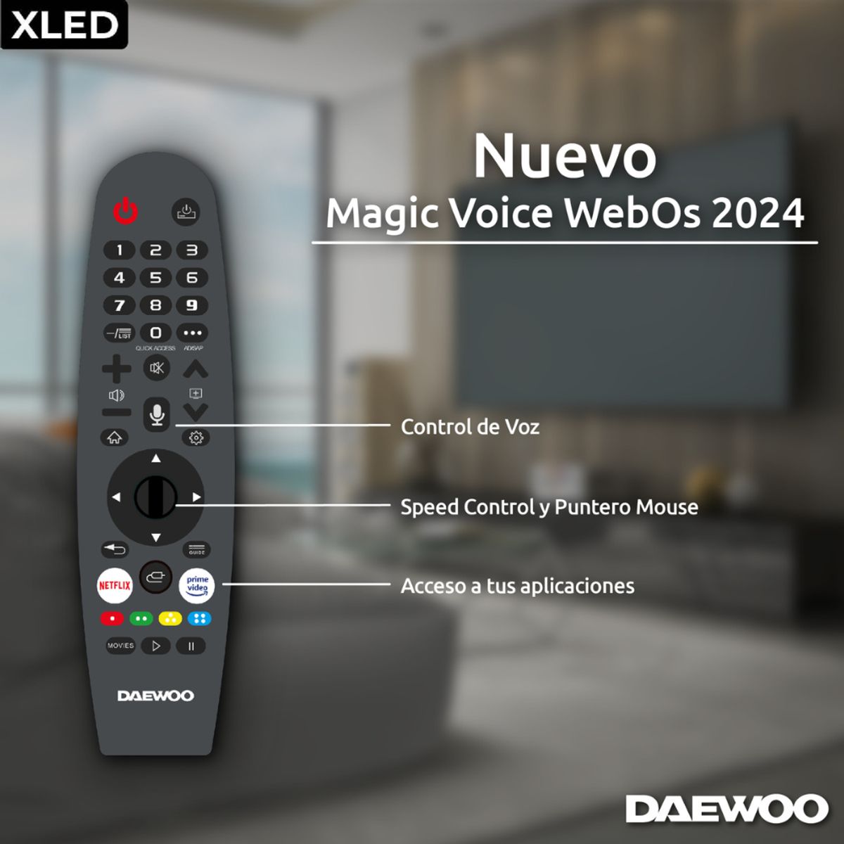 DAEWOO - Televisor Smart Tv Daewoo 50 Webos Linea Xled 2024