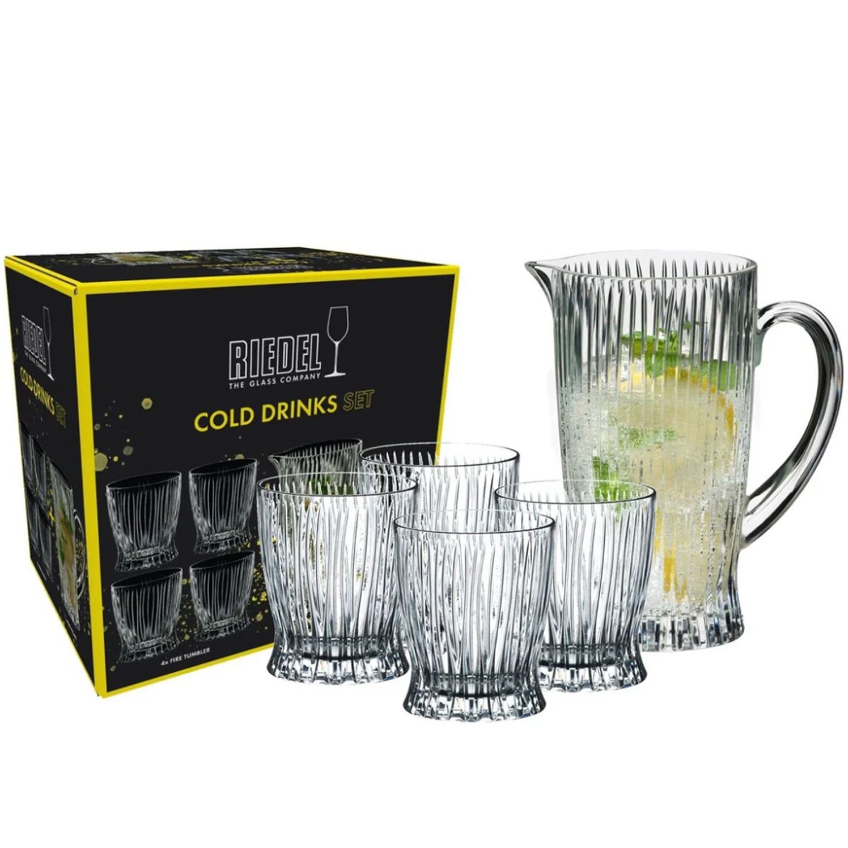 RIEDEL - SET 4 VASOS + JARRO COLD DRINKS