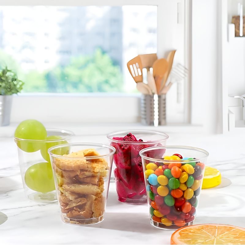 Pasteleria - 50 Vasos Acrilicos Postres Vasos Plasticos Vasos Postre 3oz