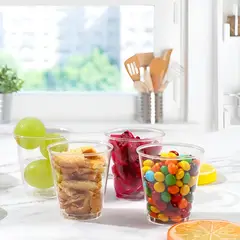 Pasteleria - 50 Vasos Acrilicos Postres Vasos Plasticos Vasos Postre 3oz